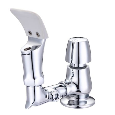 Central Brass Single Hole Drinking Faucet w/ Anti-Microbial Flexible Mouth Guard 1/2in IPS-Male 10364-N2